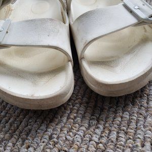 Birkenstock White Slip On Flats Women's 37
